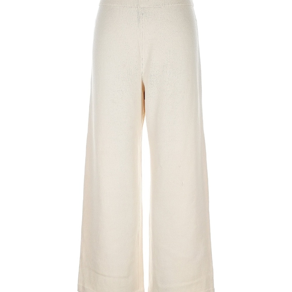 St. John Collection Cream Wide Leg Pants